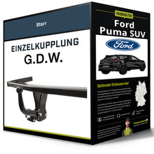Starre Anhängerkupplung für FORD Puma SUV 09.2019-jetzt Typ J2K / CF7 G.D.W. NEU