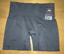 New YUMMIE Tummy YT5-004 Nina Seamless Shaping Shorts M / L Castlerock Gray NWT