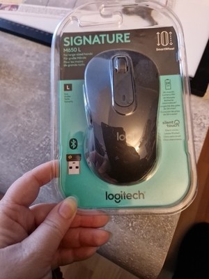 Logitech  M650 L Kabellose Maus - Leise Klicks Bluetooth / USB 2.4 Ghz Größe L