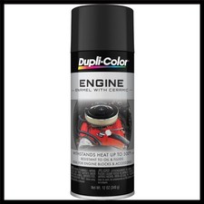 Durable Engine Paint With Ceramic Semi-gloss Black 12 Oz For Metal Surfaces Durable Engine Paint With Ceramic Semi-gloss Black 12 Oz For Metal Surfaces