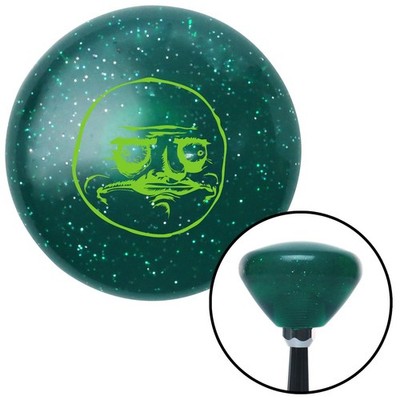 Green Me Gusta Green Retro Metal Flake Shift Knob w/ M16x1.5 Insert Shifter