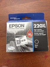 Epson 220XL T220XL120S Black Ink Cartridges Exp 2022