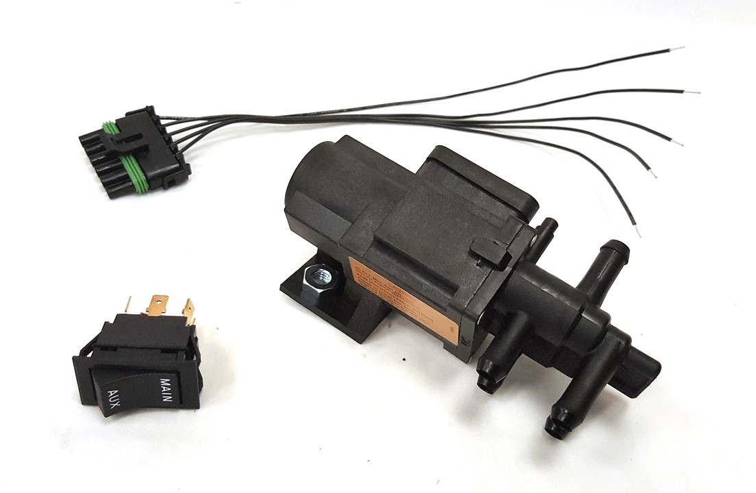 POLLAK 6 Port Fuel Gas Dual Tank Selector Valve KIT - GM Dodge