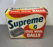 Vintage Brillo Supreme Steel Wool Balls In Original Box