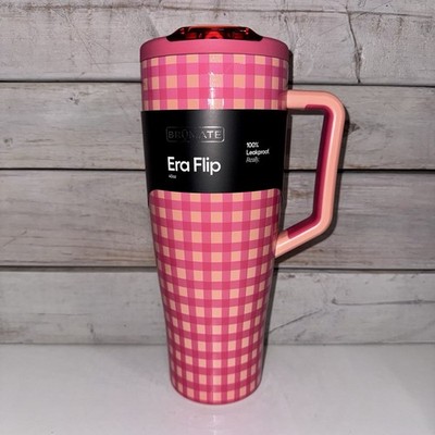 Brumate x Target 40oz ERA Flip - PEACH GINGHAM - 2026 Spring Release NWT