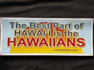 Live Aloha  Bumper Sticker   10-1/2 Inches x 3 Inches   Unused
