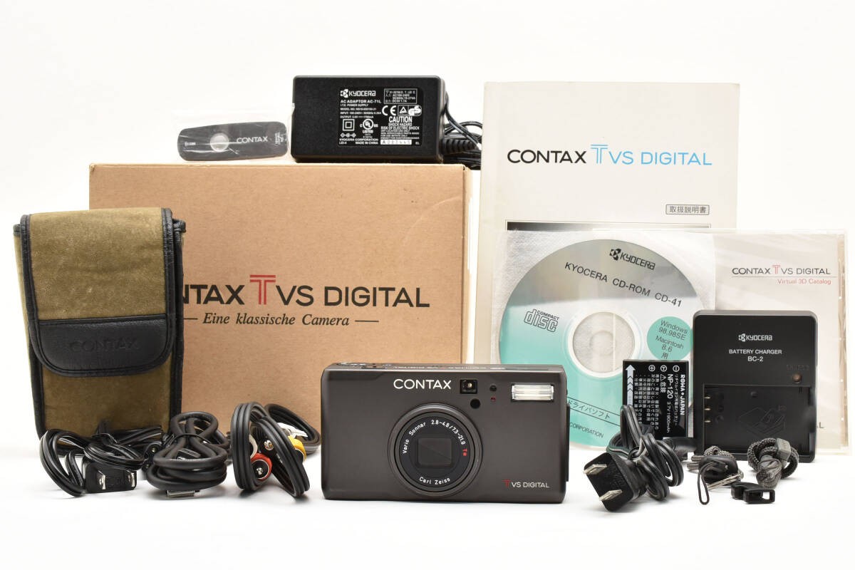 CONTAX TVS DIGITAL Black Compact Digital Camera (Tested and CONTAX TVS DIGITAL Black Compact Digital Camera (Tested and