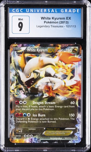 White Kyurem-EX graded CGC 9 for sale on eBay