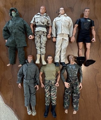 GI-JOE ジーアイジョー Year 1996 Figures Action Adventure & Military Joe G.I. Eyes Snake HASBRO 1996年 7体セット ミリタリー