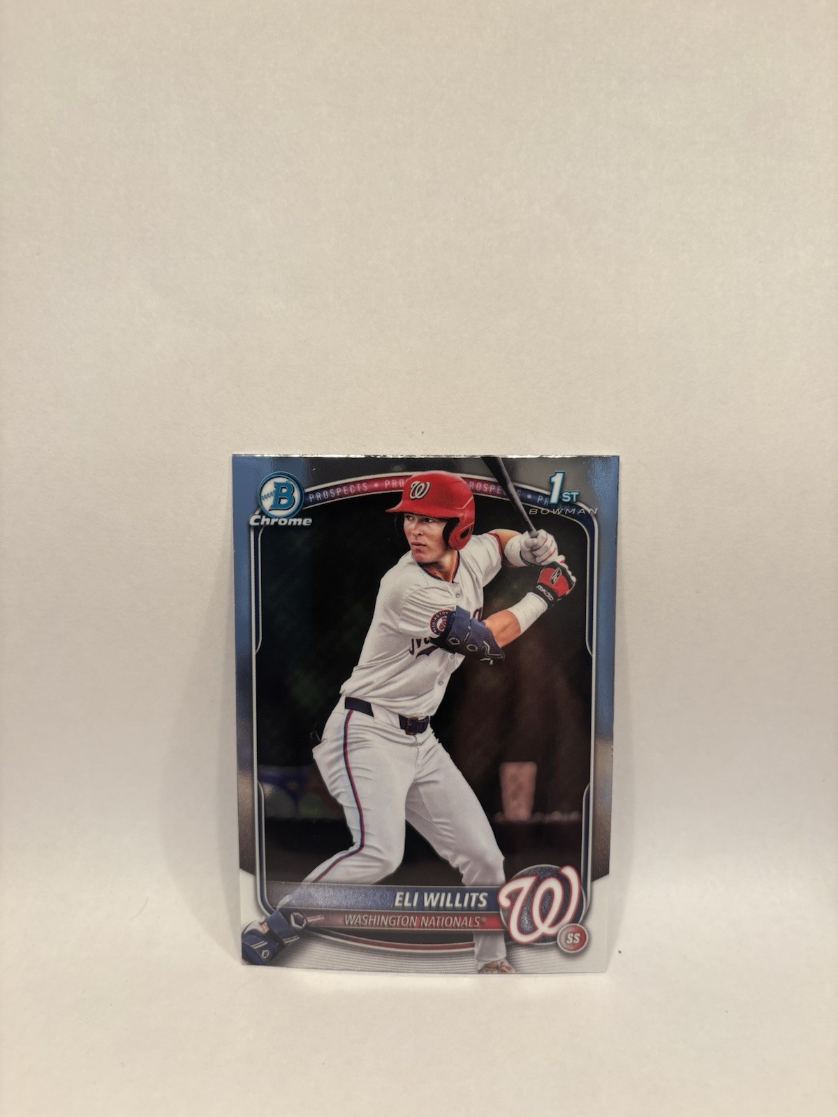 2025 Bowman Chrome Draft Eli Willits 1st Prospect Baseball Card #BDC-1 Nationals