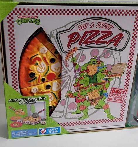 2022 Teenage Mutant Ninja Turtles PIZZA PARTY SET 14 Pieces Pizza Box Included - Picture 2 of 6
