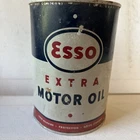 Vintage Esso Extra Motor Oil Can Quart Empty