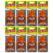 48 Pack - Little Trees Hanging Air Freshener   Coconut Fragrance