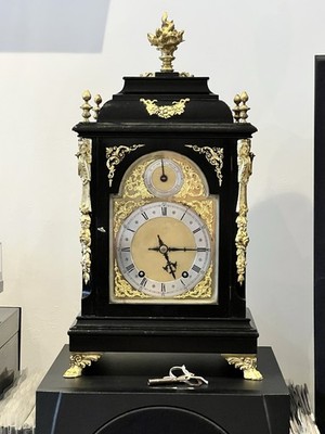 Antique W&H Winterhalder&Hofmeier Petit Sonnerie Ebonised Mantel Bracket Clock