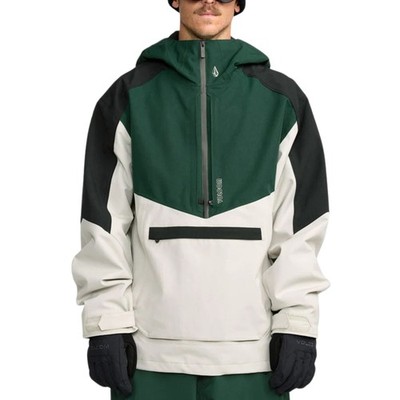 Volcom Brighton Pullover Men's Winter Jacket, Stone, X-Large