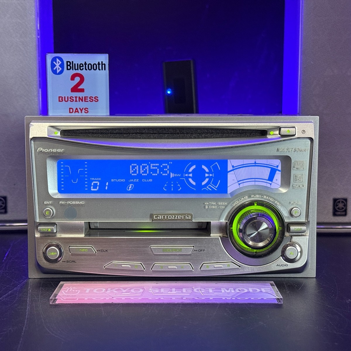 Pioneer Carrozzeria FH-P055MD Car Audio CD MD Bluetooth 2DIN