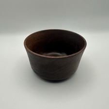 Hand Carved Wooden Bowl With Signature Vintage And Rarity In Material