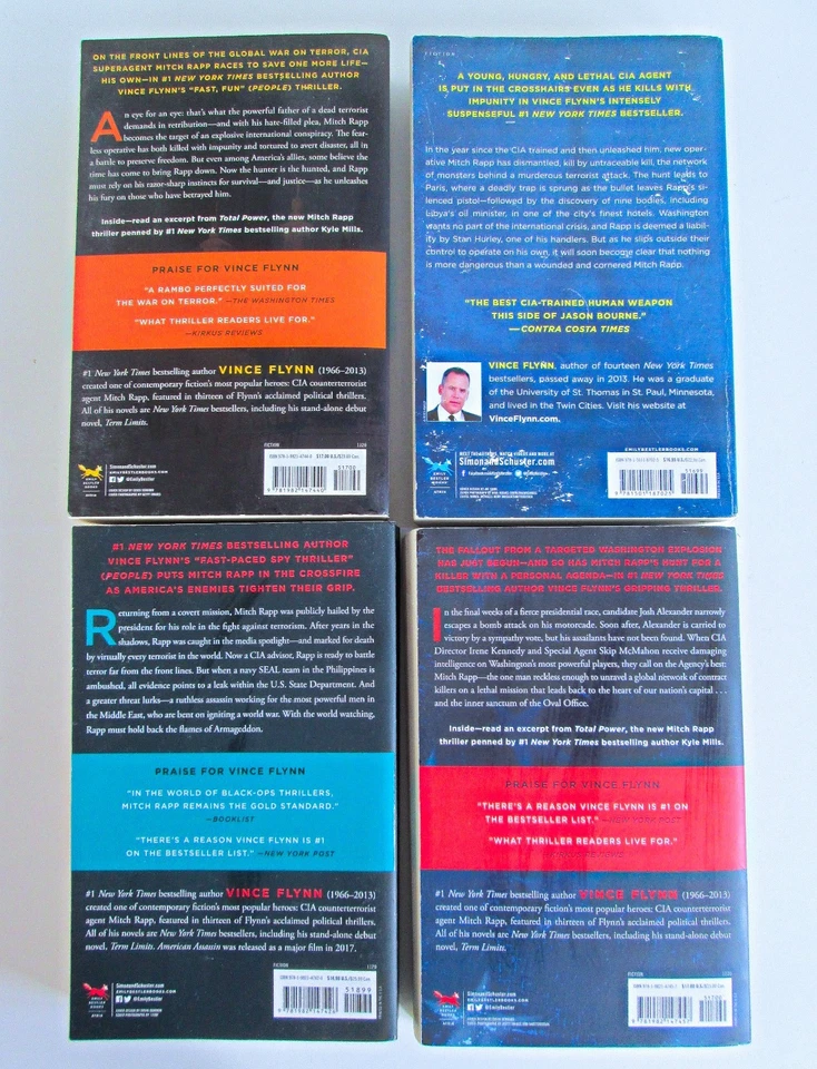 Lot of 9, Thriller Suspense Mystery, Flynn Greaney Connely Thor, Trade PB & PB Foto 3 de 4