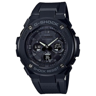 G SHOCK G STEEL GST W300G 1A1JF Men's Radio Solar Ana Digi Mid Size Black Metal