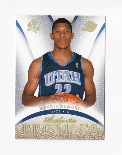 2007-08 SP Authentic Profiles #AP16 Morris Almond Utah Jazz Rice - 第 1/2 張圖片