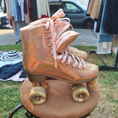 Impala Girls's Quad Roller Skates, Marawa Rose Gold Size