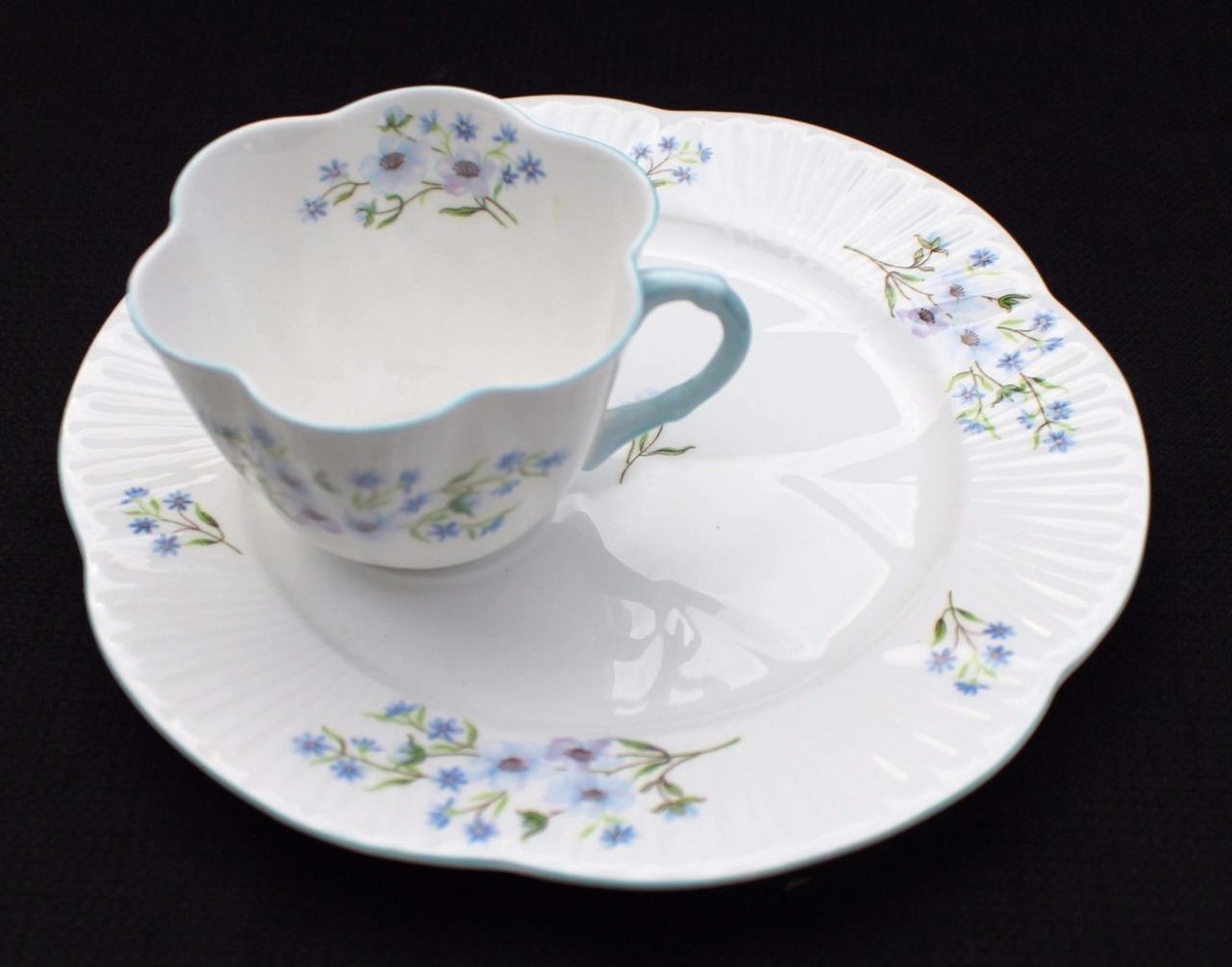 Vtg SHELLEY Bone China England Dainty BLUE ROCK Pattern #13591 Cup