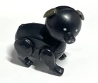 Vintage Fisher Price Little People #915 Barn Black Pig Brown Ears -Hex Screw