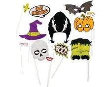 Halloween Photo Booth Props,Attached to the Sticks,Halloween Decorations, NO DIY