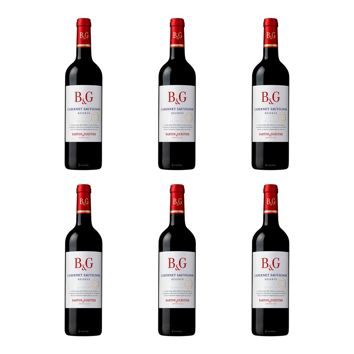 Barton Guestier Reserve Cabernet Sauvignon 75cl Pack of