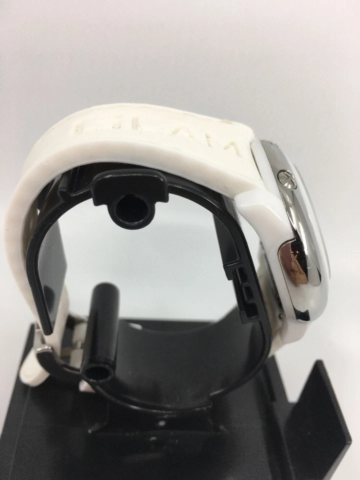 Reloj Glam Rock para mujer GR64003-SLVM Palm Beach esfera plateada blanco silicona Foto 4 de 4