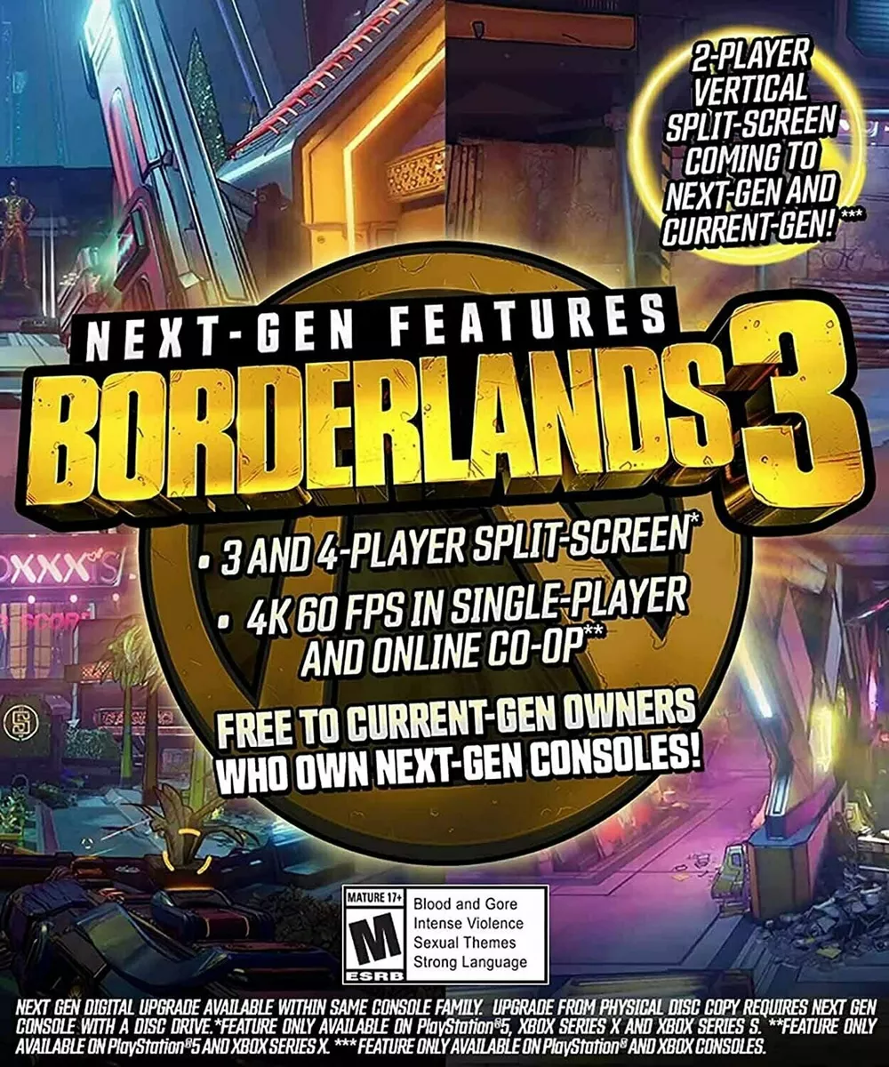 Borderlands 3' will get 4K and 4-player split-screen on PS5 and