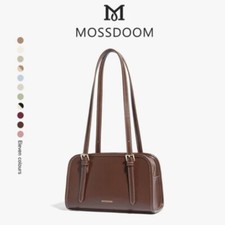 MOSSDOOM Bag Rectangle Shoulder High Capacity For Women Simple Korean Coffee