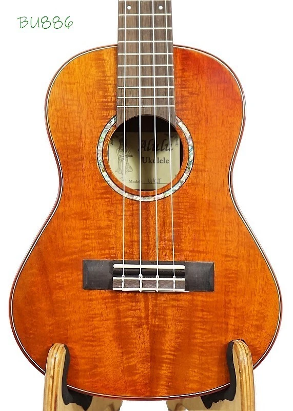 Alulu Solid Curly Acacia Koa Tenor Ukulele BU886 - Image 3 of 4