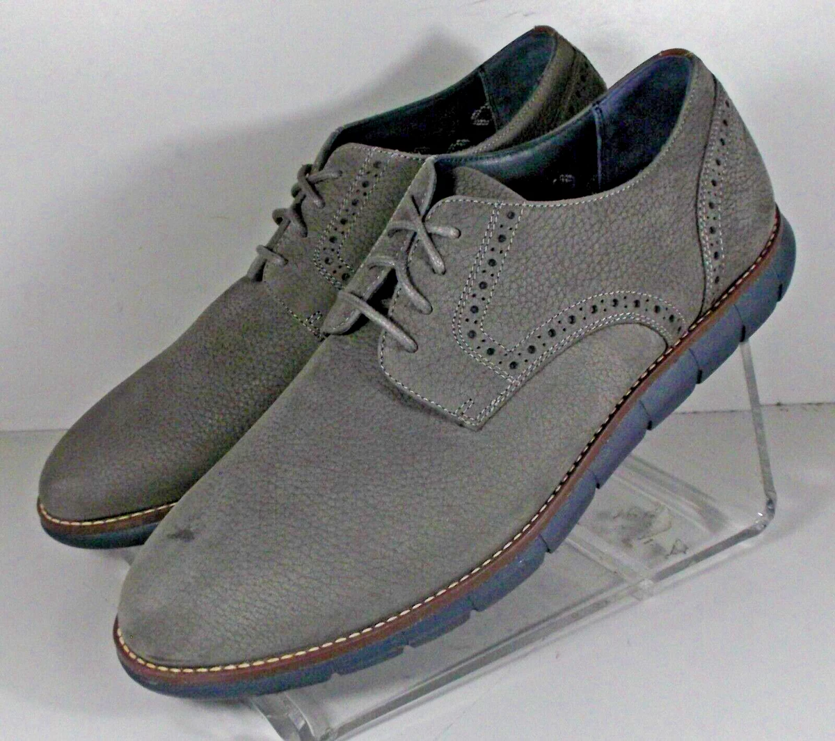 Johnston & Murphy Men\'s Gray Casual Lace-Up Dress Shoes Sz 10.  NWOB. Box41 Men main image 3