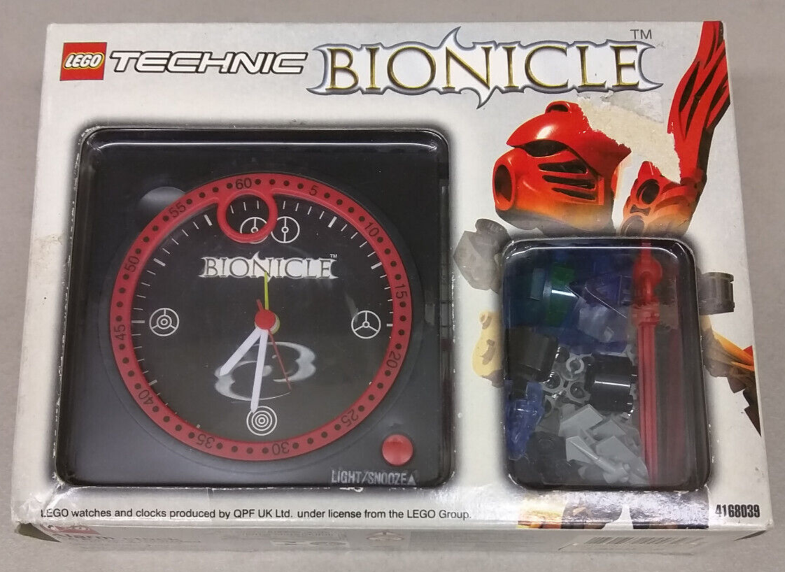 LEGO Bionicle 4168039 Alarm Clock NEW! RARE! Ruru Kaukau Masks