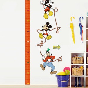 Mickey Mouse Goofy Growth Height Chart Removable Wall Stickers Kids Art ...