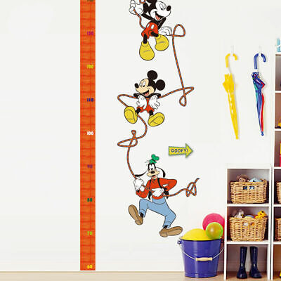 Mickey Mouse Growth Chart Height Measure kid nursery bedroom wall sticker decal 