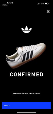 Adidas OG Samba Sporty And Rich White BlackOrder Confirmed US 10 |  eBay