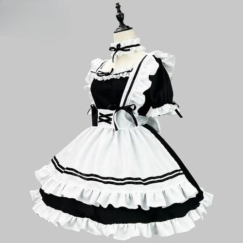 Girl Student Lolita Dress Cosplay Costume Sweet Cute Princess Harajuku Lingerie - Picture 2 of 9