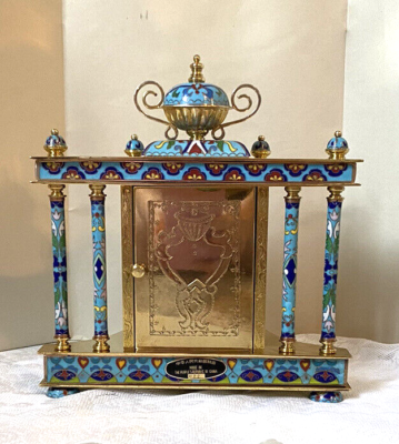 Orologio Da Tavolo Vintage Cloisonné – Mécanique Chinois – Laiton – Début 1900