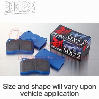 ENDLESS MX72 Front Brake Pads for SHUTTLE HYBRID GP7/GP8 2015/5 & on EP473-29968