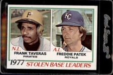 1978 Topps #204 Stolen Base Leaders Frank Taveras Freddie Patek - Nice Card