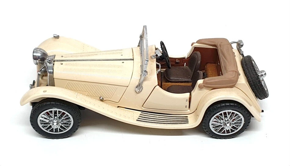 Franklin Mint 1/24 Scale 13922K - 1938 Jaguar SS-100 - Cream - Image 4 of 4