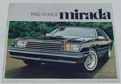 Mopar 1982 Dodge Mirada Dealer Brochure 82