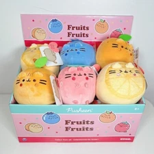 GUND Official Pusheen The Cat Fruit Series 4" 10CM Squisheen Plush Toy BNWT
