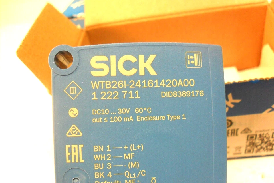 SICK 1222711 - Photoelectric sensor WTB26I-24161420A00 30mm - 3000mm LED Inf. PN - Image 4 of 4