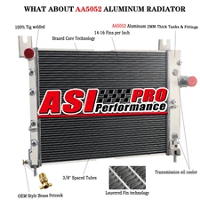 3 Row Aluminum Radiator For 2000-04 01 Dodge Dakota Durango 3.7L 3.9L 4.7L 5.9L