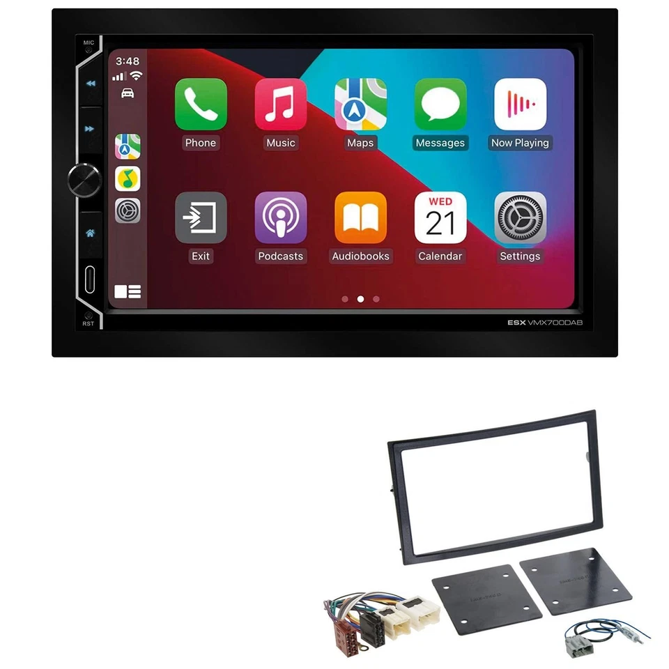 ESX Autoradio Apple CarPlay Android Auto für Nissan 350 Z 2002-2005 schwarz