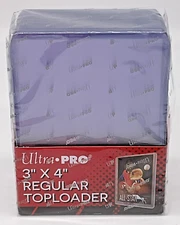 Ultra Pro 3” X 4” Regular Top Loader 25 Pack Clear Holds 2 1/2" x 3 1/2" Cards
