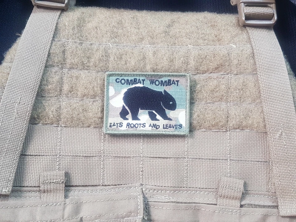 Combat Wombat Australian Army Multicam Gelsoft Airsoft Morale Patch    - image 2 of 2